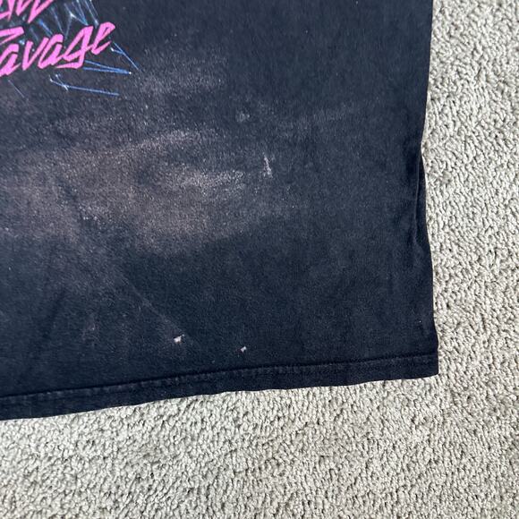 WWE Shirt Mens XXL 2XL Black Purple Macho Man Randy Savage Short Sleeve - Picture 4 of 10